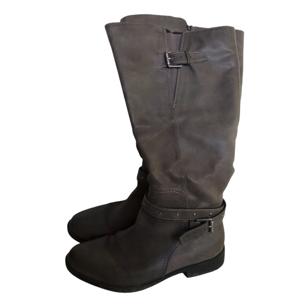 Soul Naturalizer Vikki Wide Calf‎ High Shaft Riding Boots Dark Brown Size 6